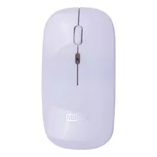 Kit 2 Mouse Óptico Sem Fio Wireless Ergonômico Branco