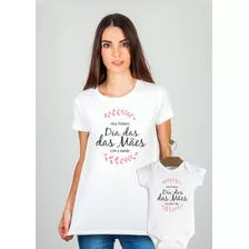 Kit Camiseta Dia Das Mães, Meu Primeiro Dia Das Mãe/menina 