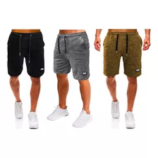 Pack X 3 Shorts De Hombre Deportivo Gimnasio Corto Jogging.