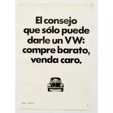 Publicidad Antigua Mexicana De Volkswagen, De 1971