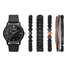 Reloj Para Hombre Skechers Casual Beads Set 2 Sr9077 Negro