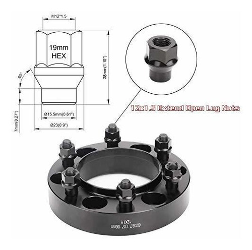 Perno, Richeer Separadores 6x5.5 Para Toyota Tacoma 4runner  Foto 5