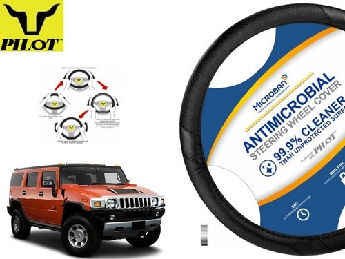 Funda Cubrevolante Negro Antimicrobial Hummer H2 2006 Foto 2