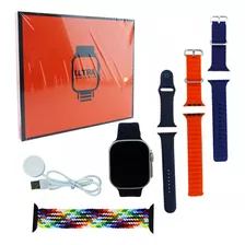 Reloj Smartwatch Kit Ultra 4 Correas Recibe Llamadas Y Wsp