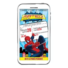 Invitación Digital Spiderman #2 Tarjeta Digital