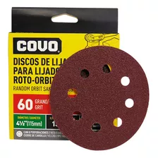 Discos De Lija P/ljadora Roto-orbital 4 1/2 G60 5unid Covo