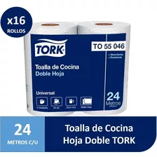 Toalla Rollo De Papel Tork Doble Hoja 16 Rollos