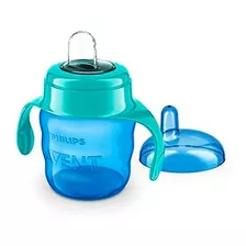 Copo Bico Silicone Menino C/ Alça 9m+ Transição Avent 200ml