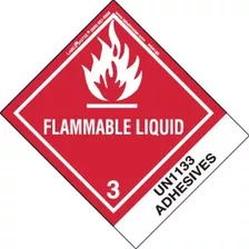 Labelmaster Hsn1800 Liquido Inflamable De La Etiqueta Un1133