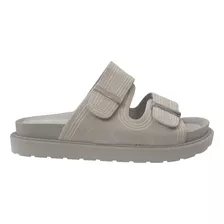 Sandalias 2 Velcros En Gris Y En Azul New Walk Del 35 Al 40