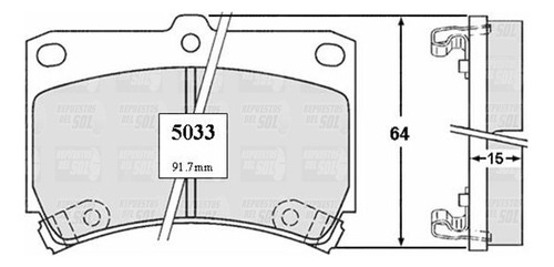 Pastillas Freno Del Para Mazda Para Mazda 323 1.6 1989 1998 Foto 2