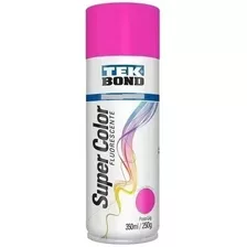 Tinta Spray Super Color Fluorescente Rosa 350ml Tekbond