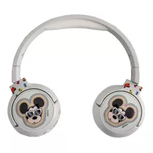 Audífonos Kalley Bluetooth On Ear Mickey Mouse Disney Gris Color Gris