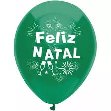 Balões Personalizados(50bexigas Feliz Natal)n.09 Envio Imedi