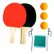 Kit 2 Raquete Ping Pong Tenis De Mesa Profissional + 03 Bola