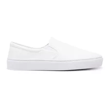 Tenis Branco Feminino Slip On Moda Calce Facil Nº33 Ao Nº40