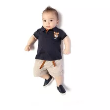 Conjunto Infantil Menino Camiseta E Bermuda Infantil Bebê