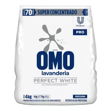 Sabão Em Pó Lava Roupas Concentrado Perfect White 4kg Omo