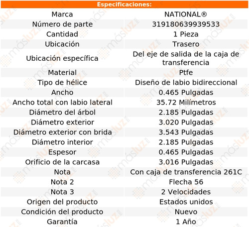 1) Retn Caja Transferencia Sierra 3500 01/06 National Foto 3