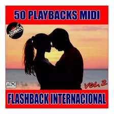 Vol 2 50 Playbacks Midi Flashback Internacional Frete Grátis
