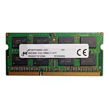 Memória Ram Color Verde 8gb 1 Micron Mt16ktf1g64hz-1g6n1