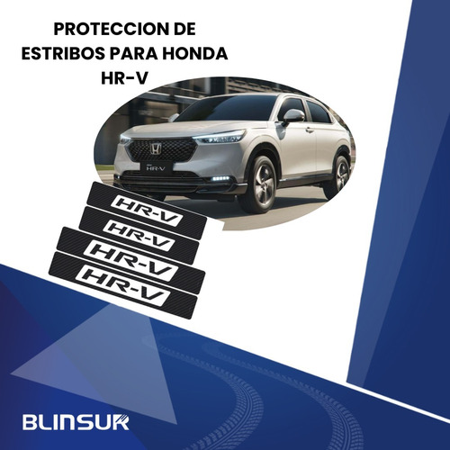 Sticker Proteccin De Estribos Puertas Para Honda Hr-v Foto 3