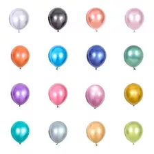 Balão Bexiga Cromado Várias Cores 5 Polegadas 25 Unidades