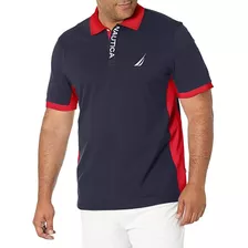 Polo Manga Corta Nautica Color Azul