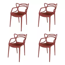 Conjunto Com 4 Cadeiras Para Sala De Estar Berrini Igwt