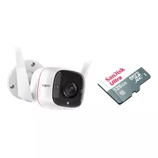 Câmera Ip Wi-fi Tp-link Outdoor Tapo C310 + Cartão Sd 128gb