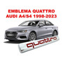 Par De Emblemas Audi Quattro Audi A4/s4 1998-2023 Negro/rojo