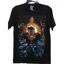 Playera Dc Comics Infinite Crisis 1.0 Infinita Superman Batm