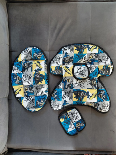 Kit Redutor Acolchoado Para Cadeirinha De Carro Do Batman