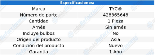 Calavera Derecha Toyota Yaris 4p Sedan 2006-2007-2008 Tyc Foto 2