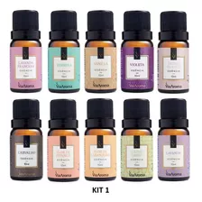 Kit 10 Essências 10ml Via Aroma - Essencia