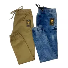 Kit2 Calça Masculina Jeans Jogger Sarja Pronta Entrega