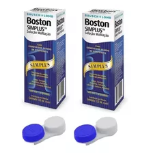 2 Boston Simplus 120ml Solução Multiação P/ Lentes Rígidas 