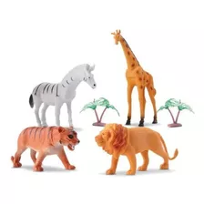 Kit Brinquedo Animais Selvagem Emborrachado Wild Animal 12