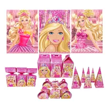 Kit Só Um Bolinho M Barbie 43 Itens Lembrancinha Barbie 