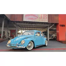 Vw Fusca 1966 Azul Caiçara Impecável