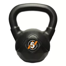 Pesa Rusa O Kettlebell 5 Kg Pvc Funcional Gym Gimnasio Color Negro