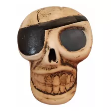 Adorno Pecera Calavera Cerámica Grande Oxido