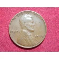 Moeda Usa 1 One Cent 1940 Cobre Lincoln Liberty