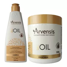 Kit Arvensis Tec Oil Shampoo Nutrição 300ml + Mascara 500g