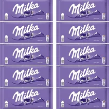 10 Chocolate Milka 100g Importado | Ao Leite Alpine Milk