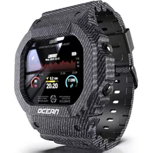 Relógio Smartwatch Militar Ocean Esporte Prova Dagua Ip68