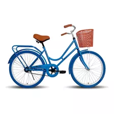 Bicicleta Urbana Femenina Black Panther Maja R26 1v Freno Contrapedal Color Azul Con Pie De Apoyo