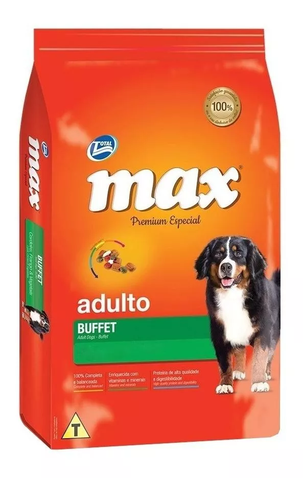 Alimento Max Premium Especial S Buffet Para Perro Adulto Todos Los Tamaños Sabor Pollo Y Vegetales En Bolsa De 22kg