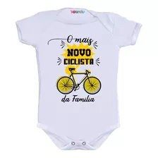 Body Bebê Divertido Frases Parceiro De Bike
