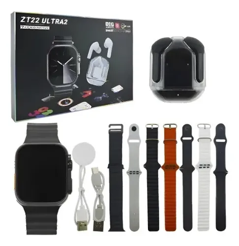 Reloj Smartwatch Kit Modelo Tz-22 Ultra Audifonosbluetooth